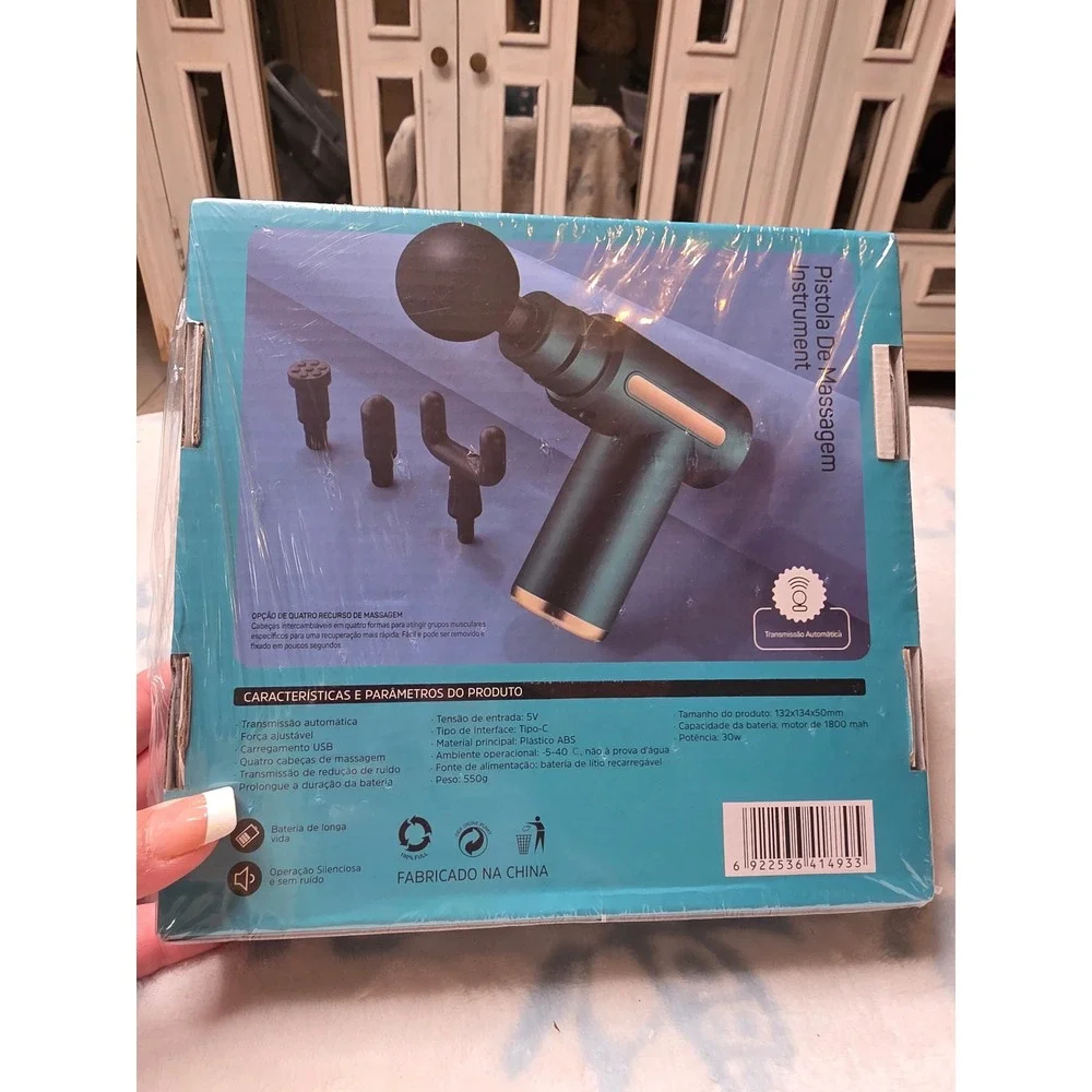 Pistola De Massagem Instrument‎ LU-4933 Percussion Massage Gun 99 Speeds USB-C